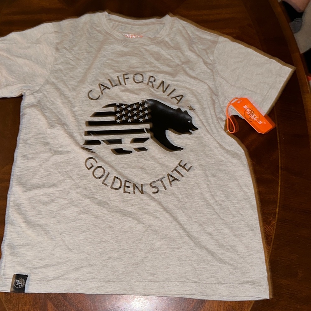 California golden state shirt, American bear